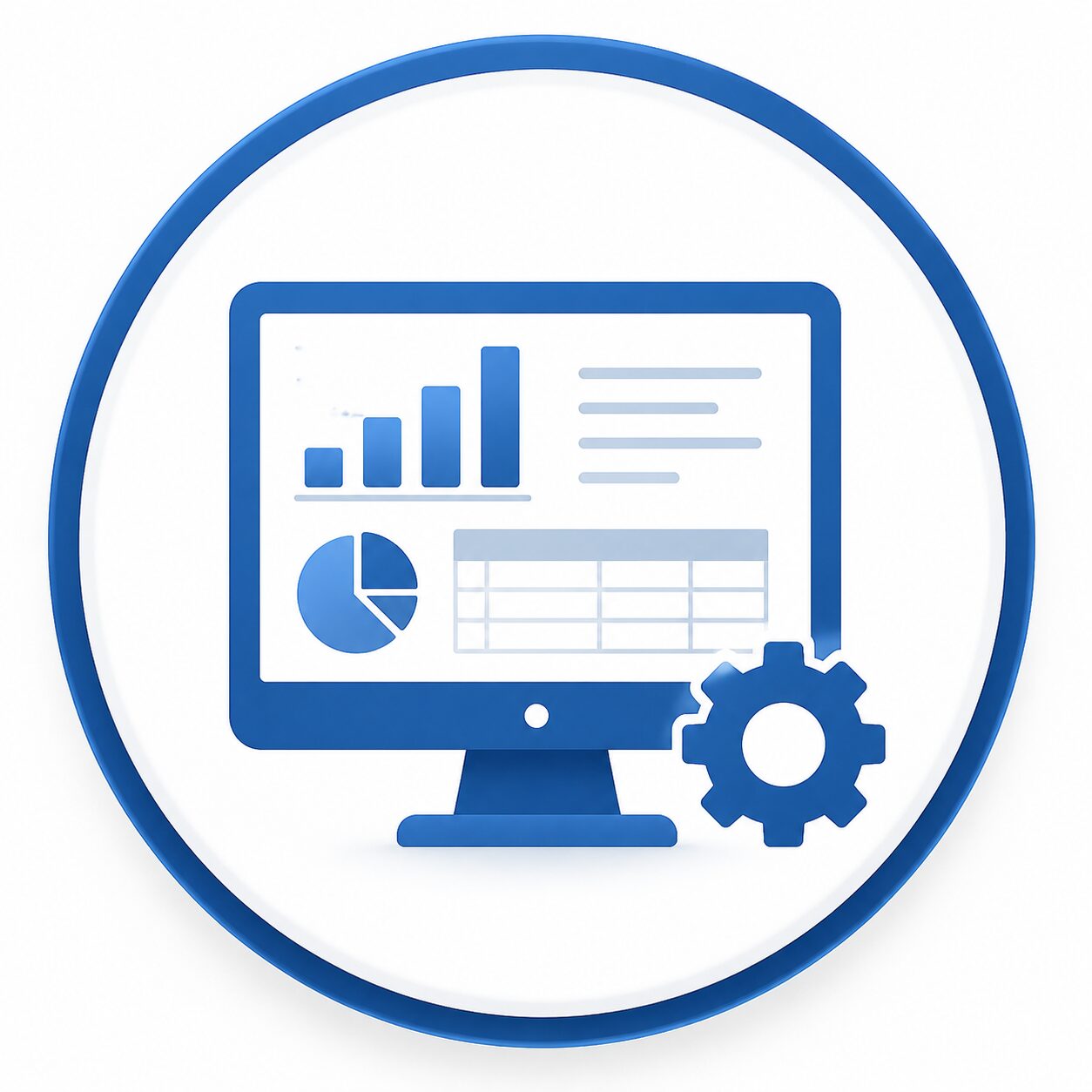 icon about computer for membership table
