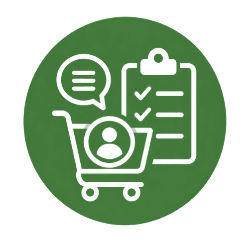 Purchasing coordination for supplier communication, order details, production follow-up, and documentation.